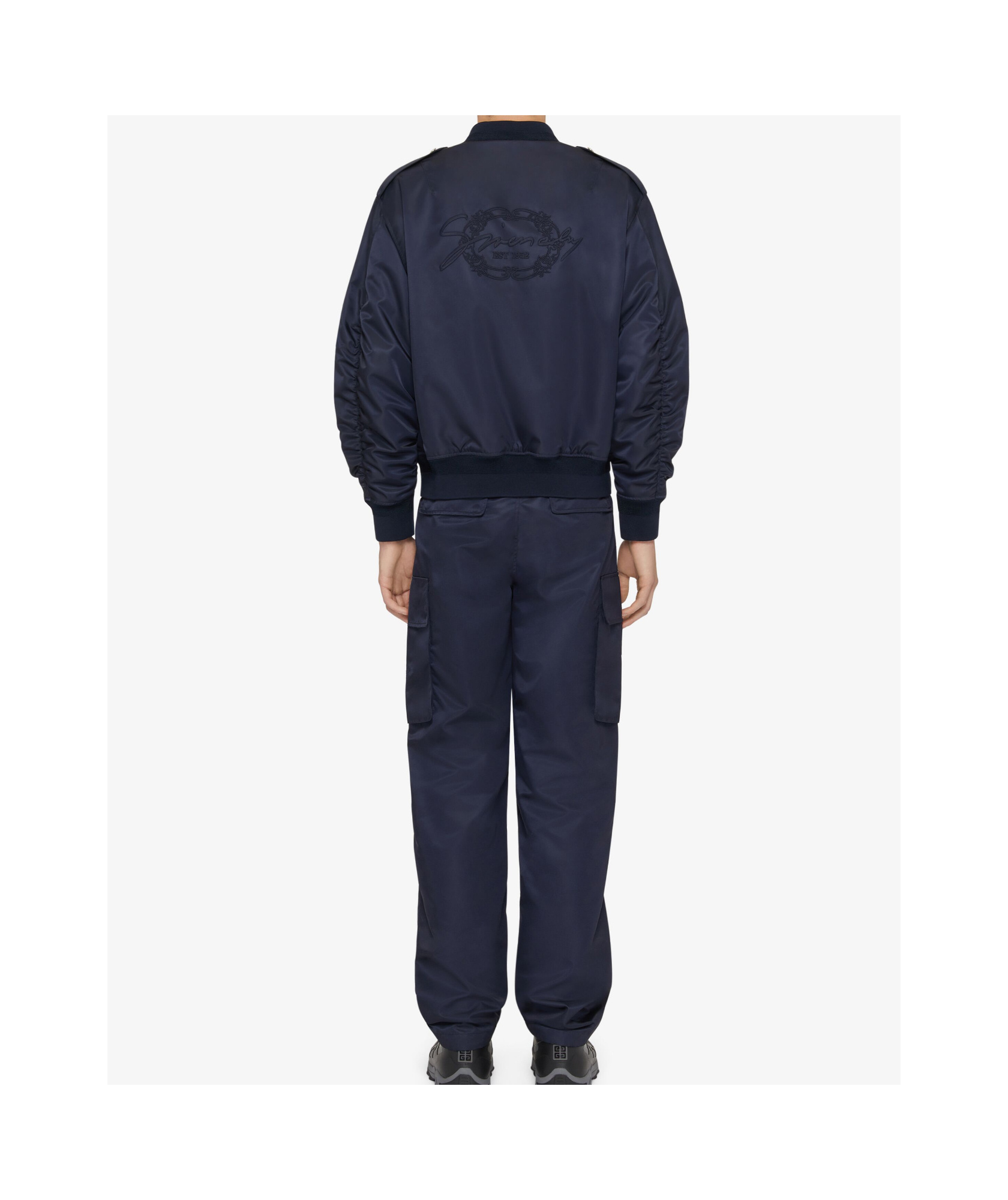 Givenchy Badge Pilot Jacket In Blue