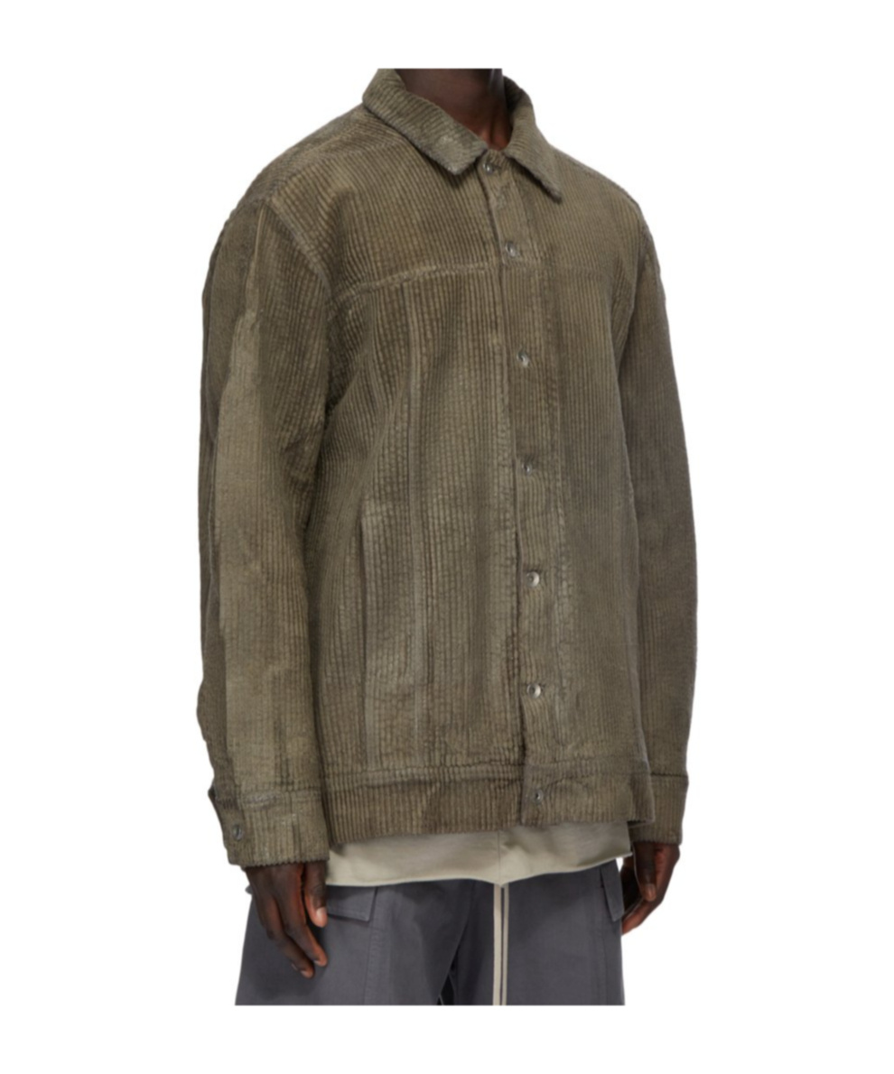 Rick Owens Drkshdw Jumbo Worker Jacket In Green