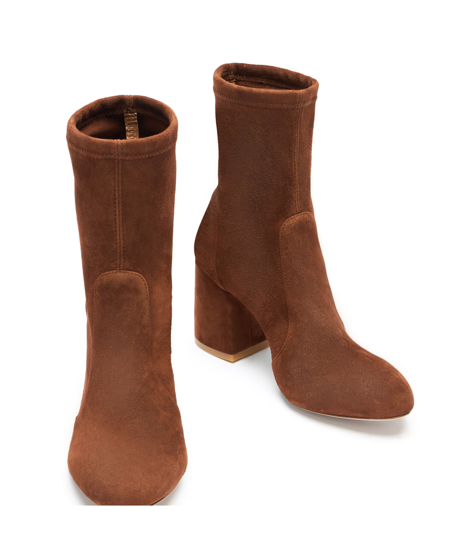 Stuart Weitzman Ankle-length Suede Boots In Brown