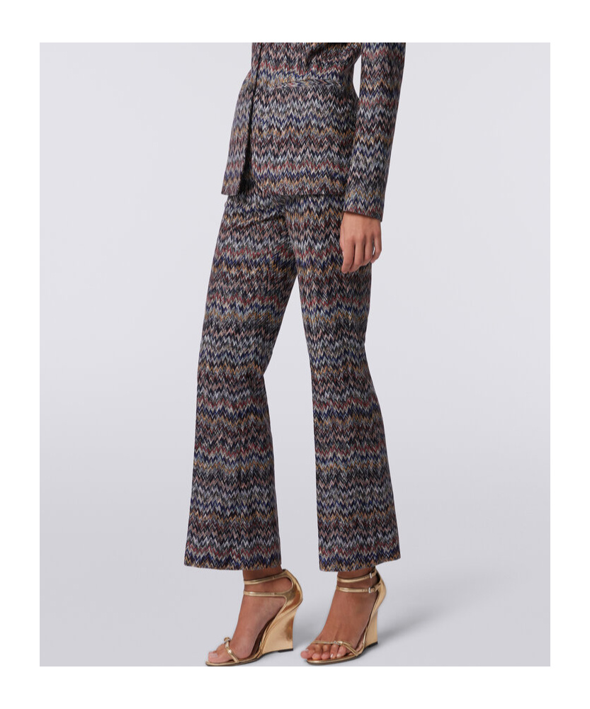 Missoni Serrated Casual Pants In Multi-color