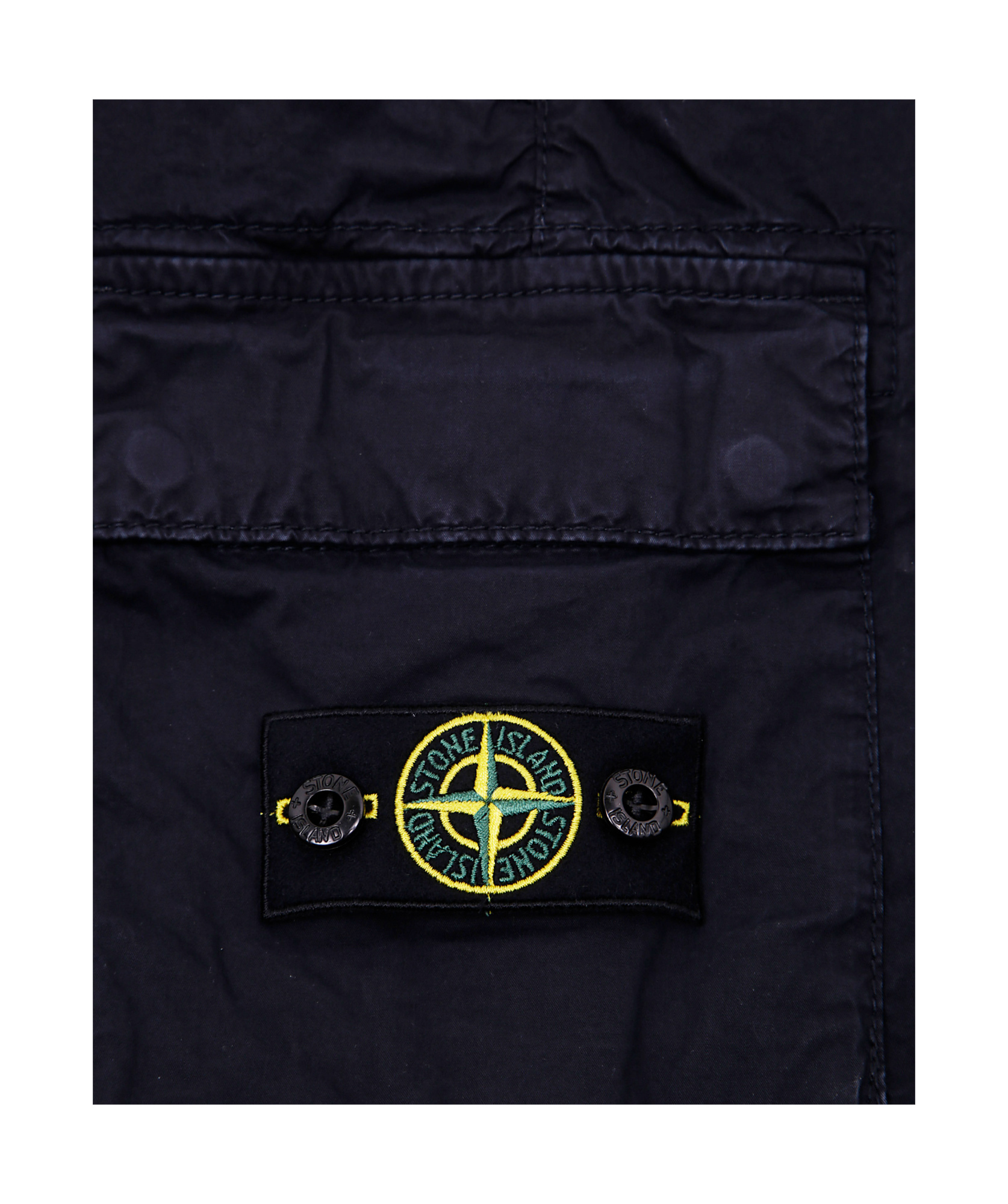 Stone Island Belt Loops Shorts In Navy Blue