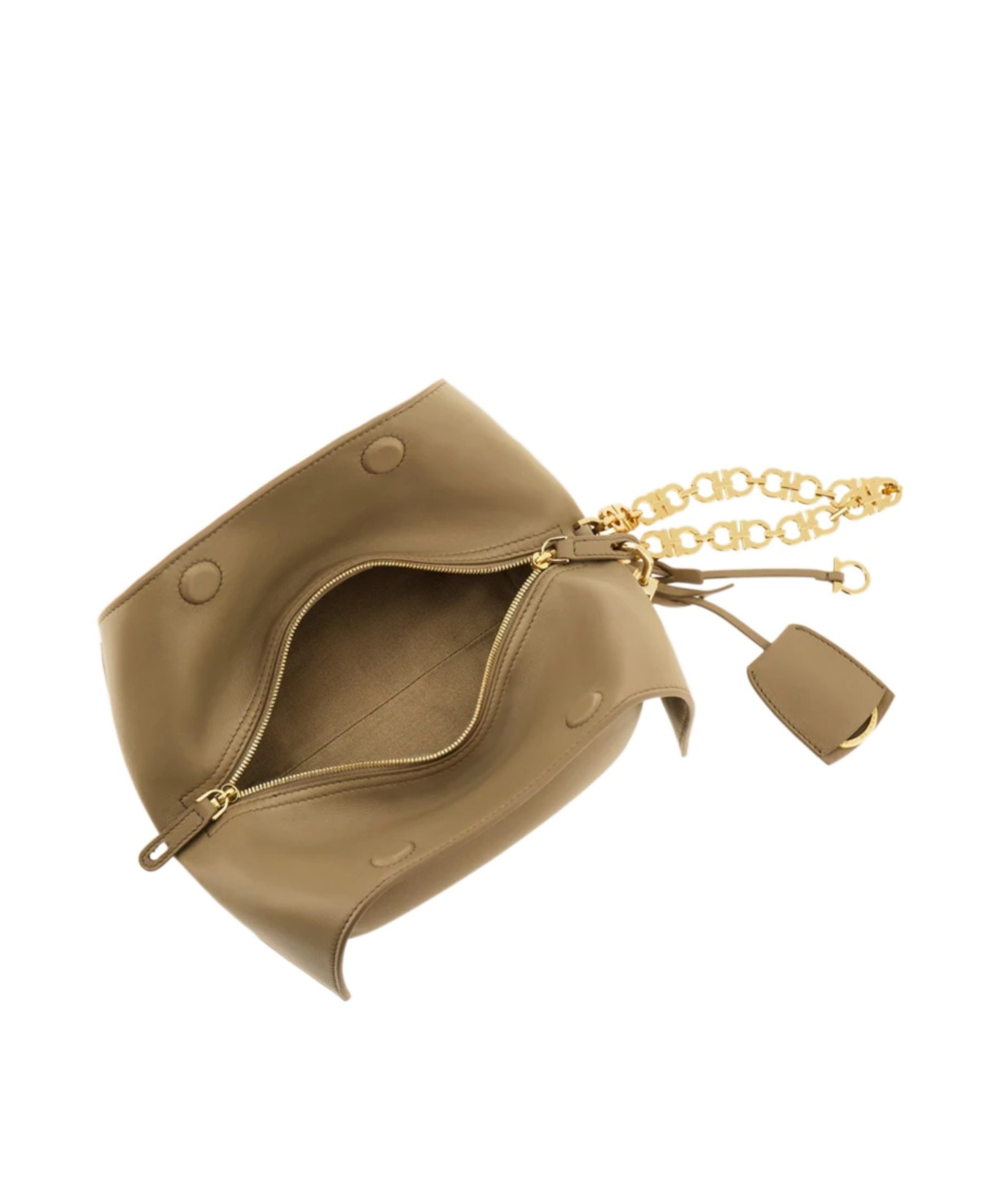 Ferragamo Make Up Clutch In Brown