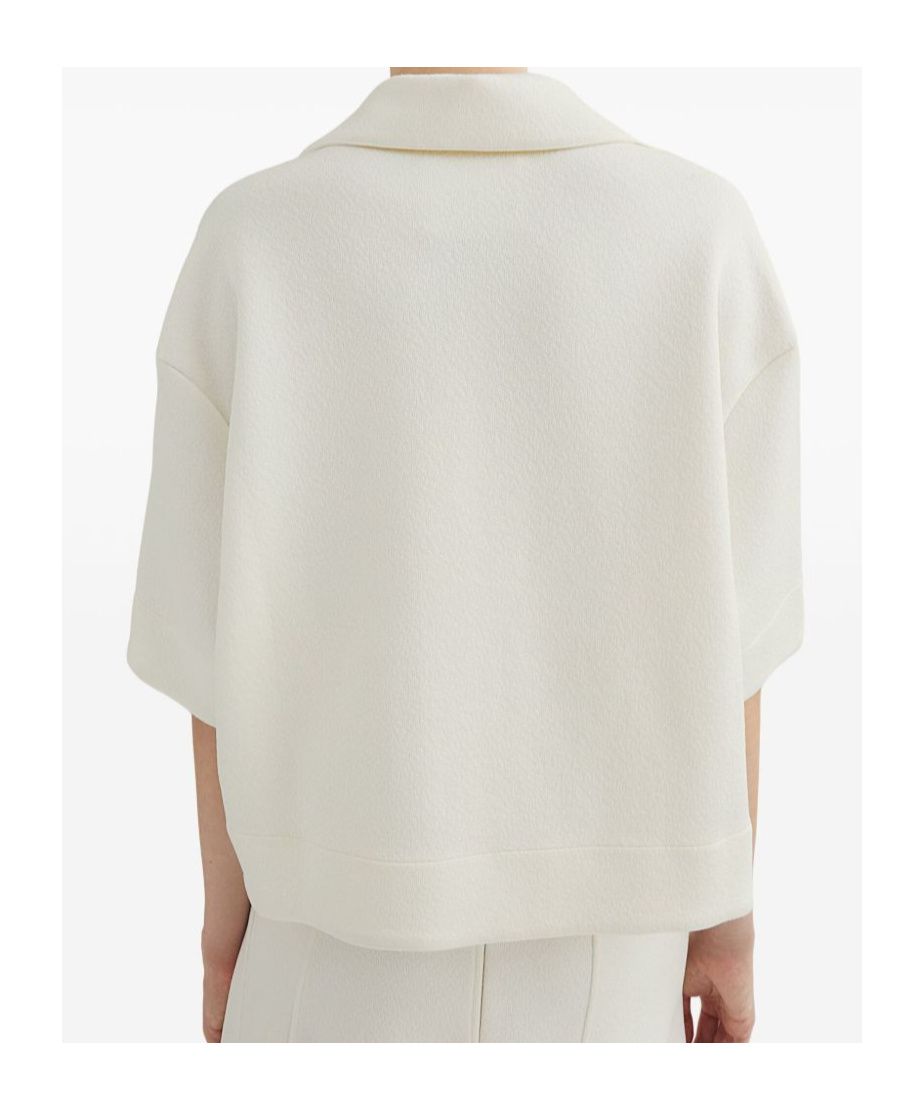 Jil Sander Cropped Polo Shirt In White