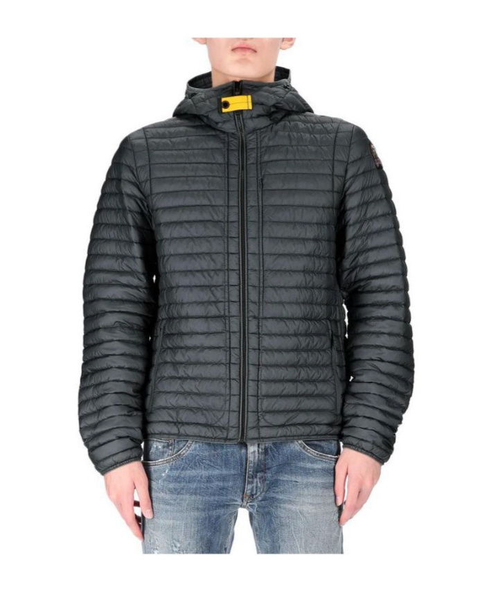 Parajumpers Hooded Down Jacket In Black
