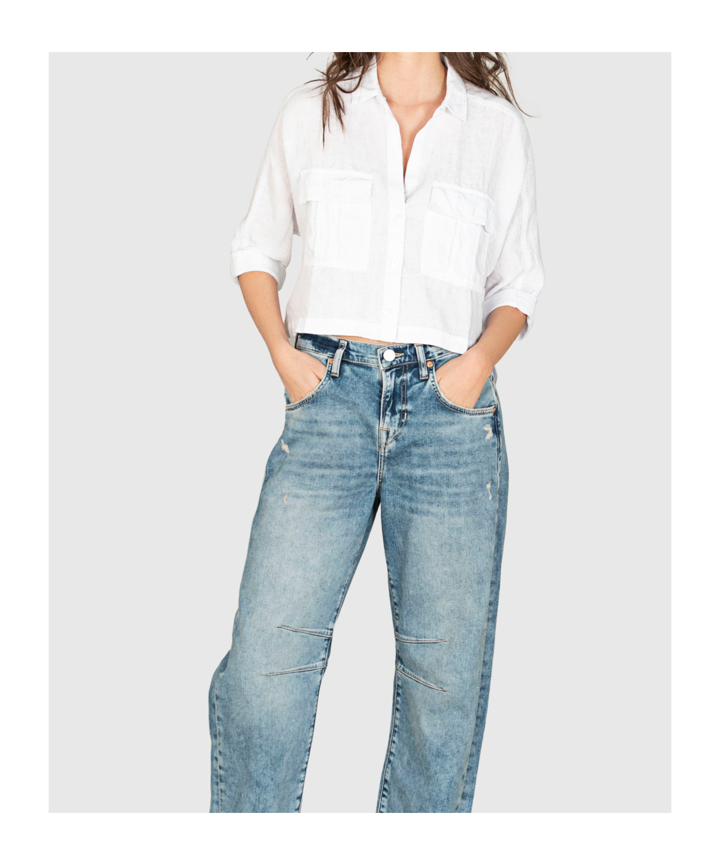 James Perse Button Shirt In White