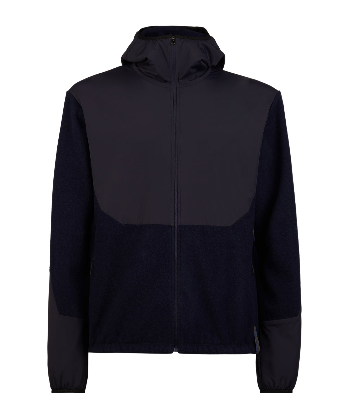 Sease Zippered Hoodie In Black