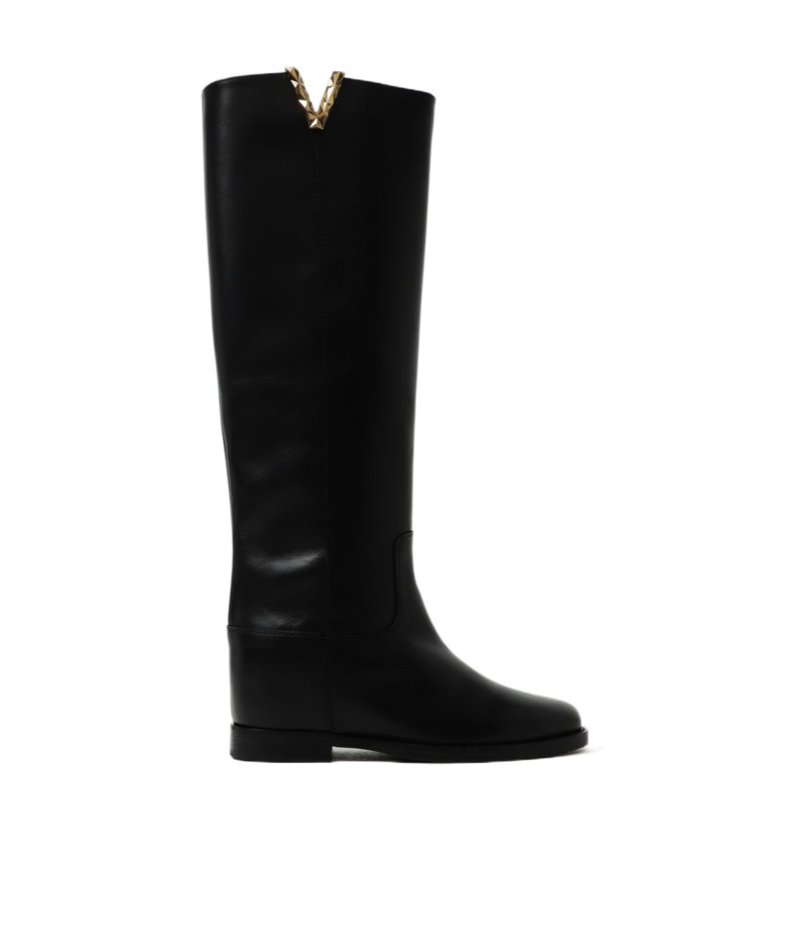 Shop Via Roma 15 Stitched Detail Boots In Black