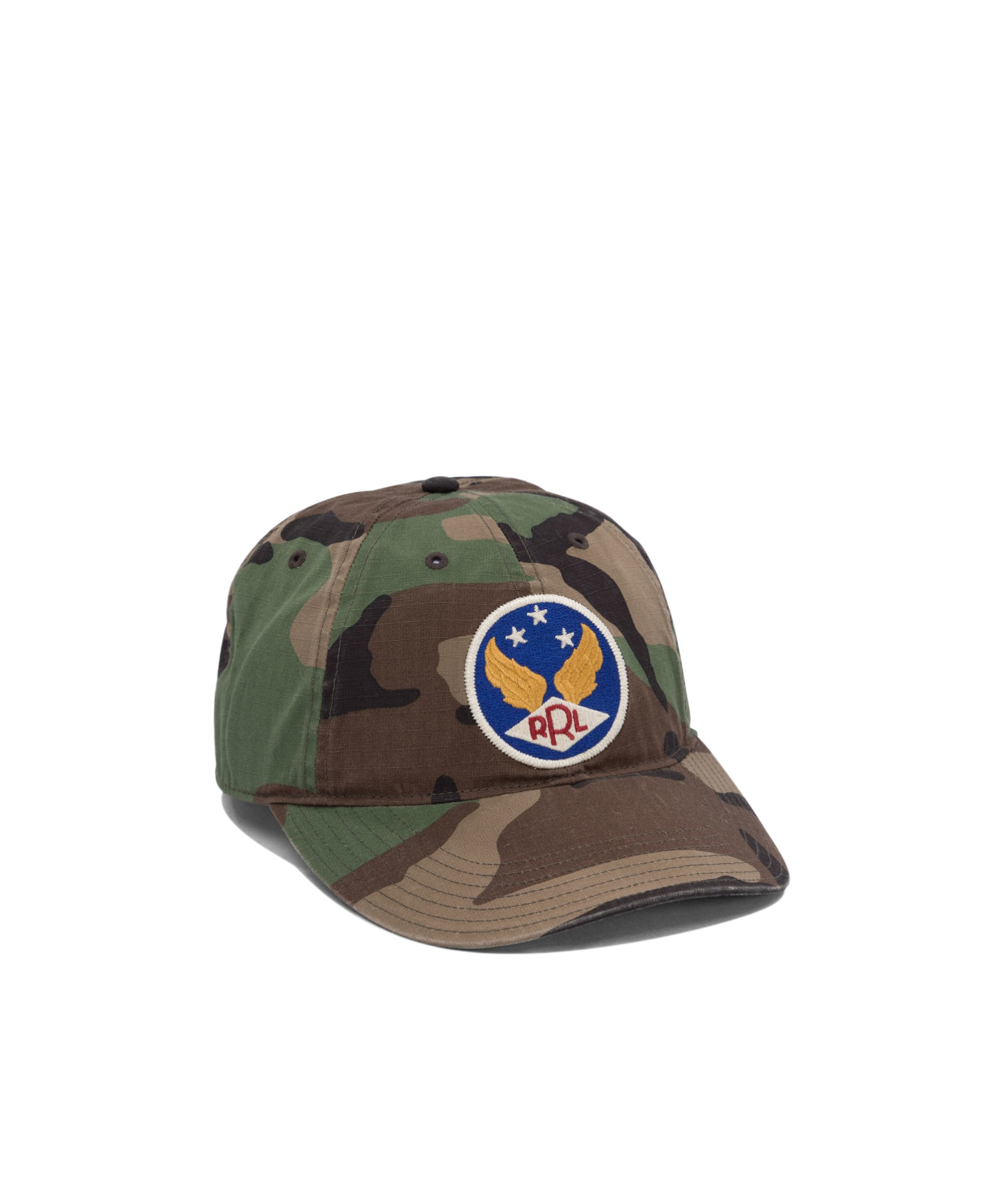 RRL CAMOUFLAGE BASEBALL CAP