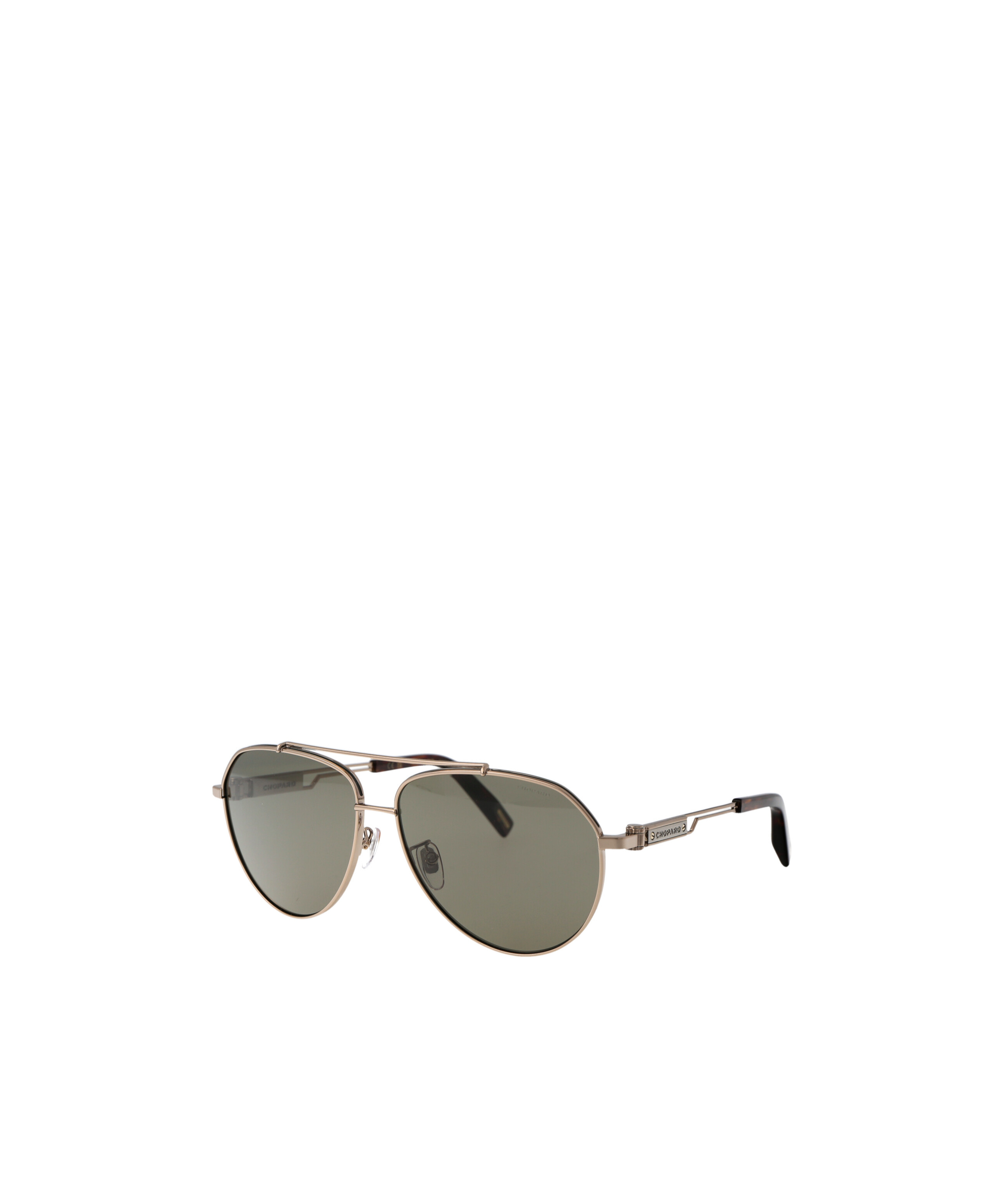 CHOPARD LOGO-PLAQUE PILOT-FRAME SUNGLASSES 