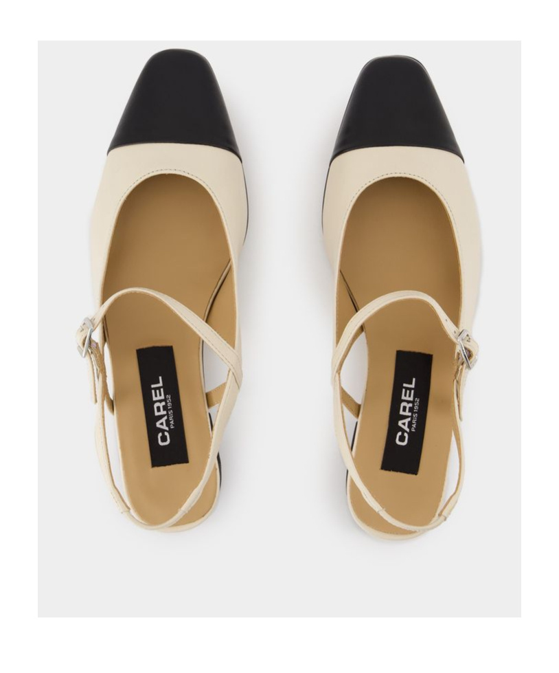 Carel Paris Open-heeled Flats In Nude