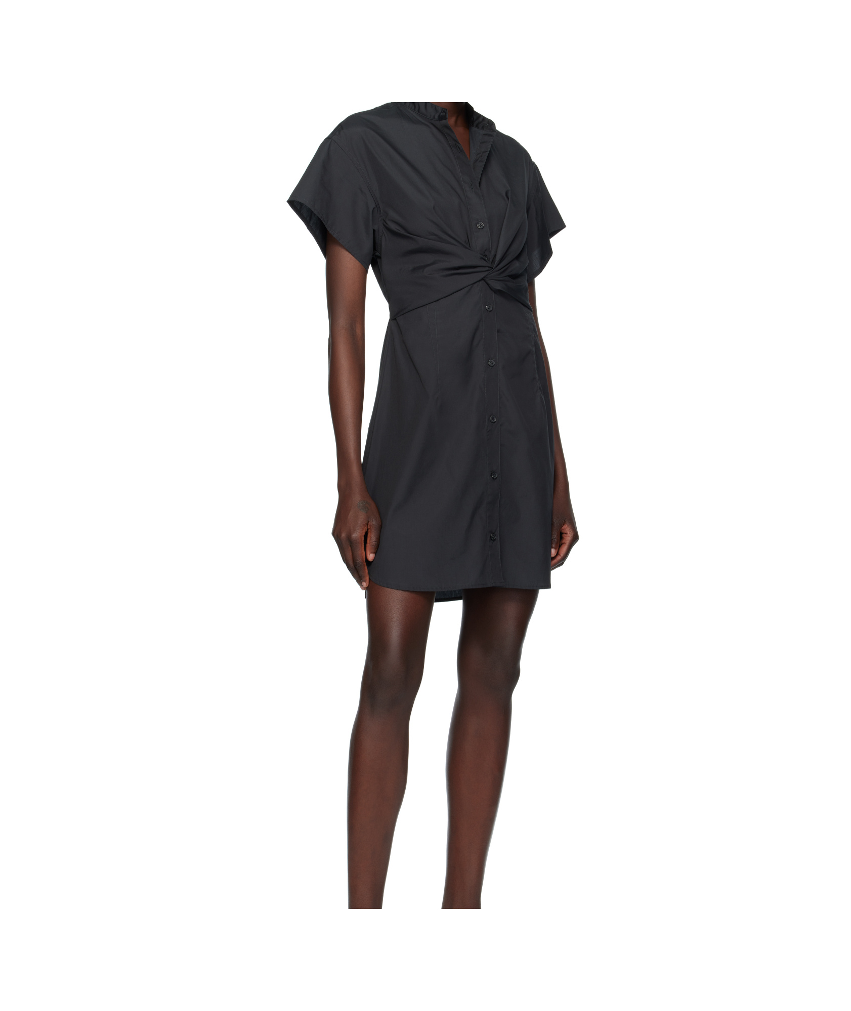 Rag & Bone Black Gretchen Shirt Minidress