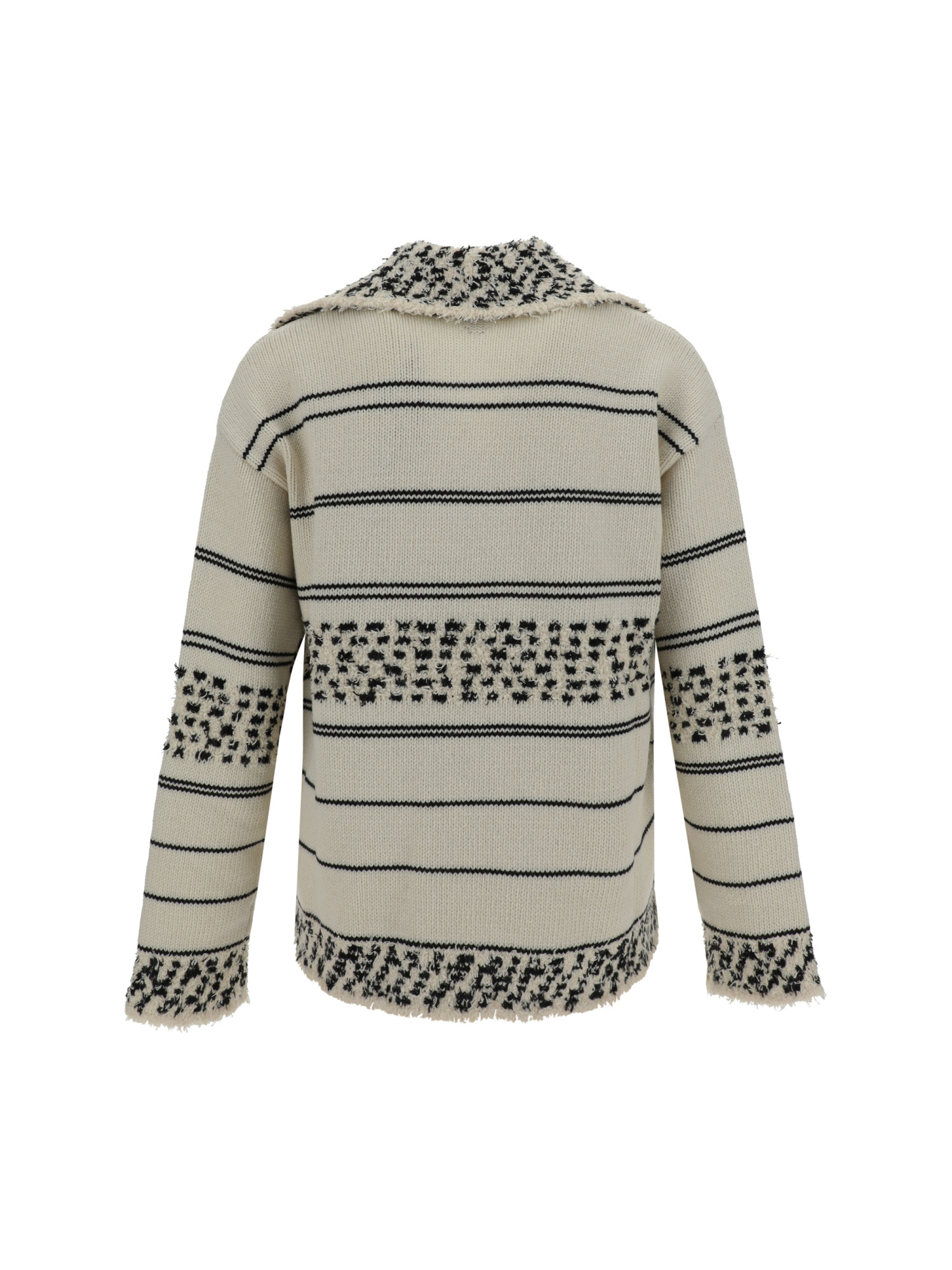Bottega Veneta Striped Chunky-knit Jumper In Nude