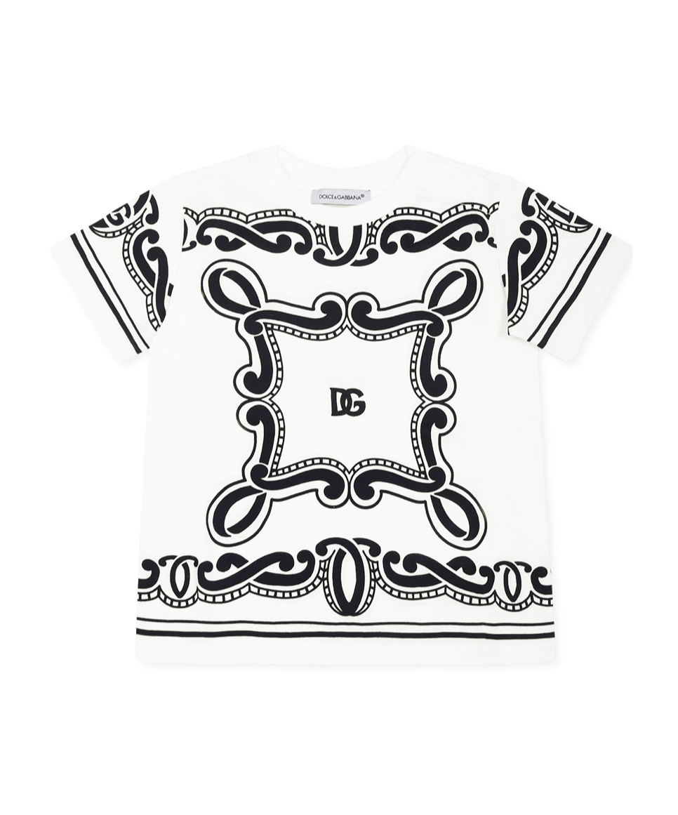 Dolce & Gabbana Bandana-print T-shirt In White
