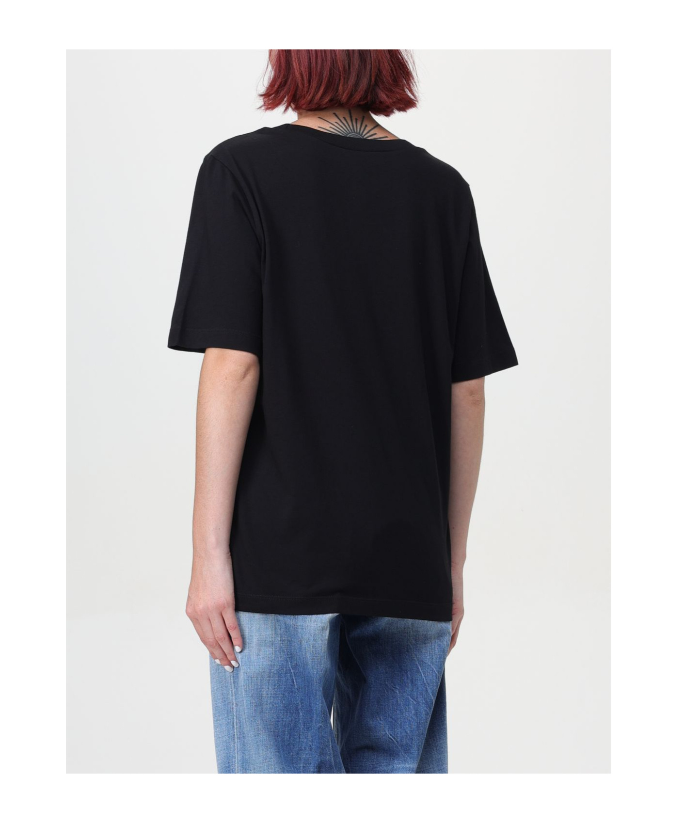 Dsquared2 Woman T-shirt Black Size L Cotton In Black