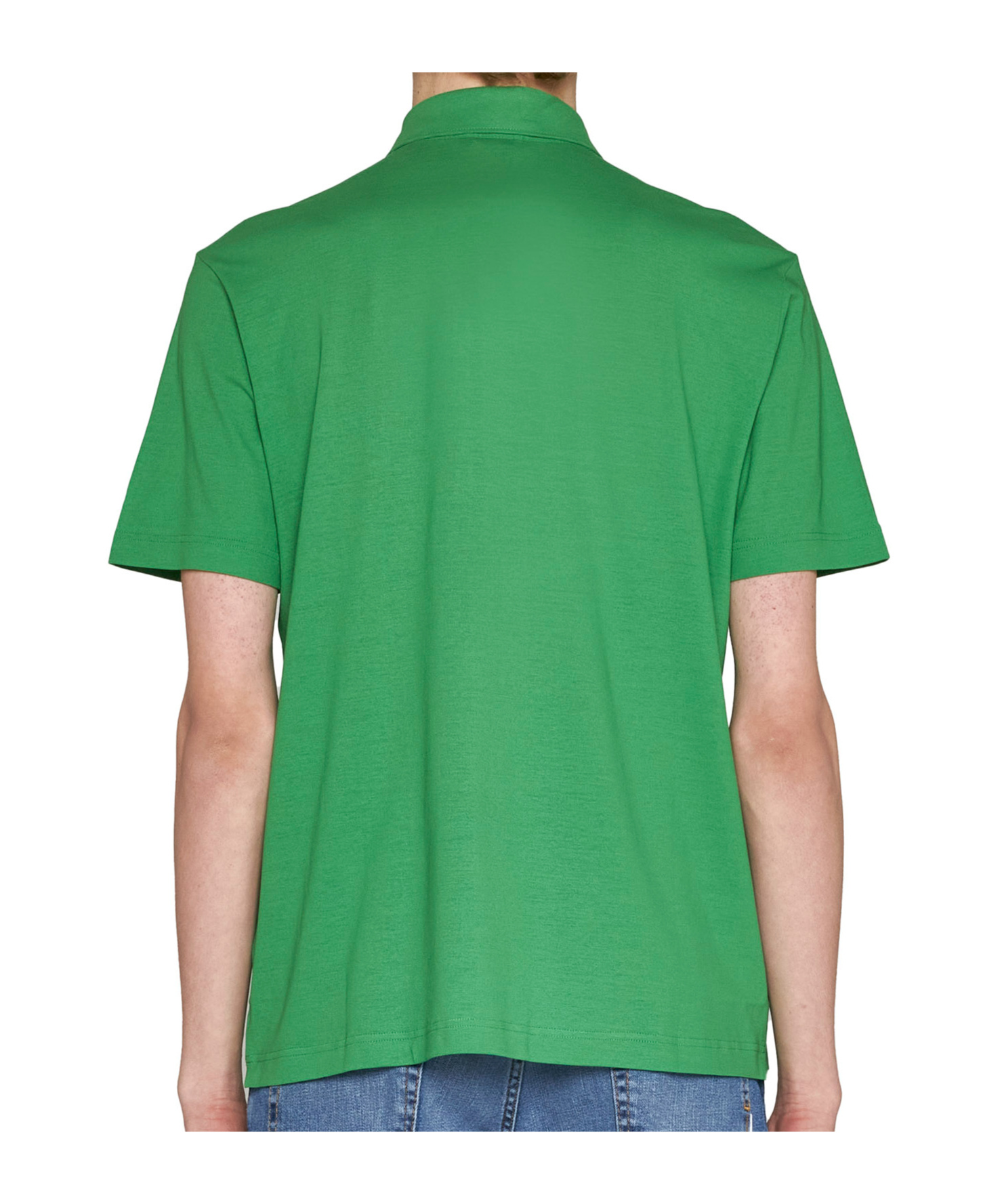 Herno Button-placket Polo Shirt In Green