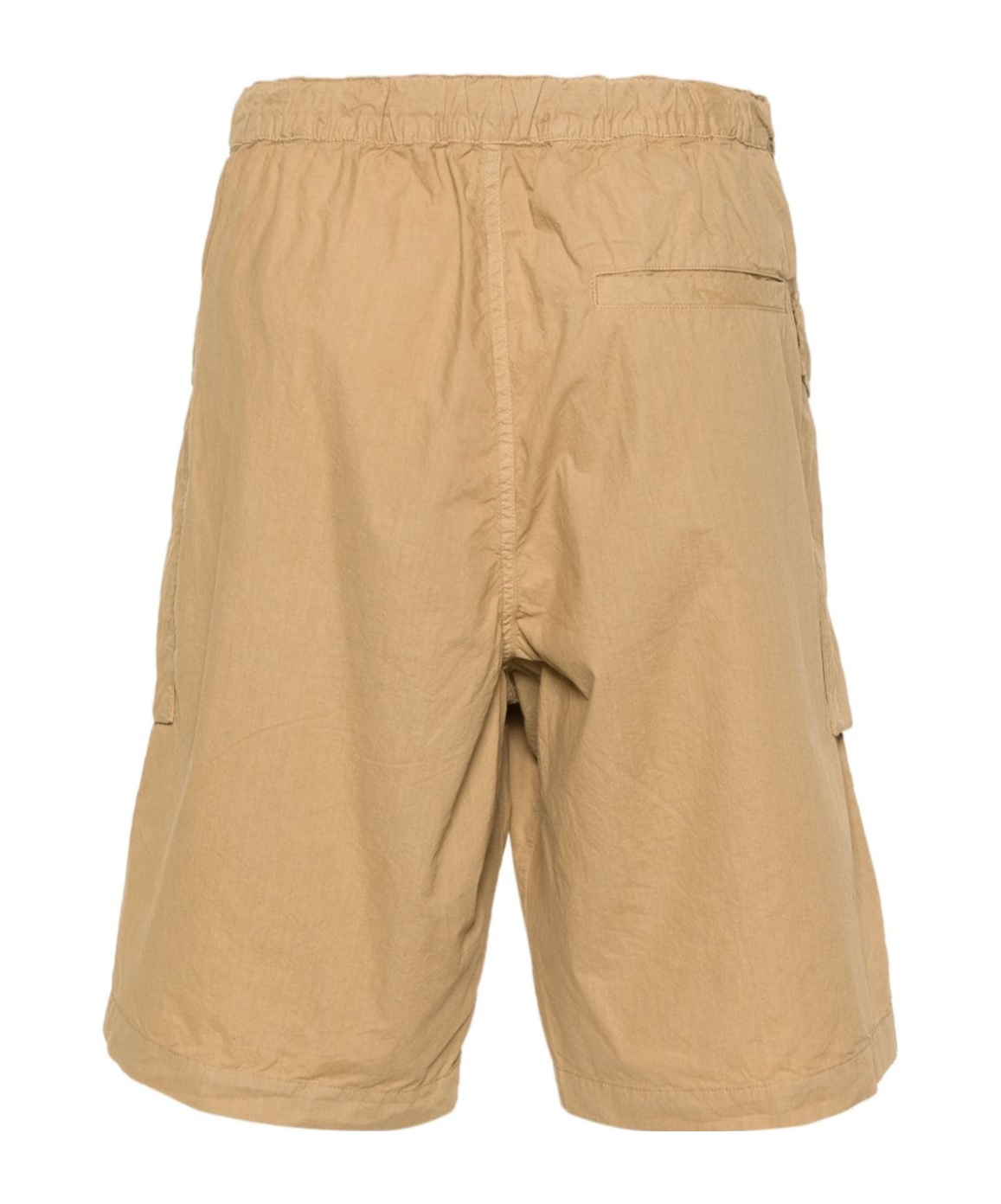 Aspesi Logo-patch Cotton Cargo Shorts In Nude