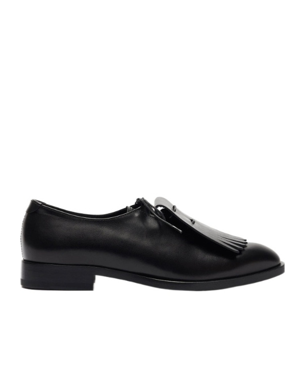 Scarosso Ester Monk Strap Shoes In Black
