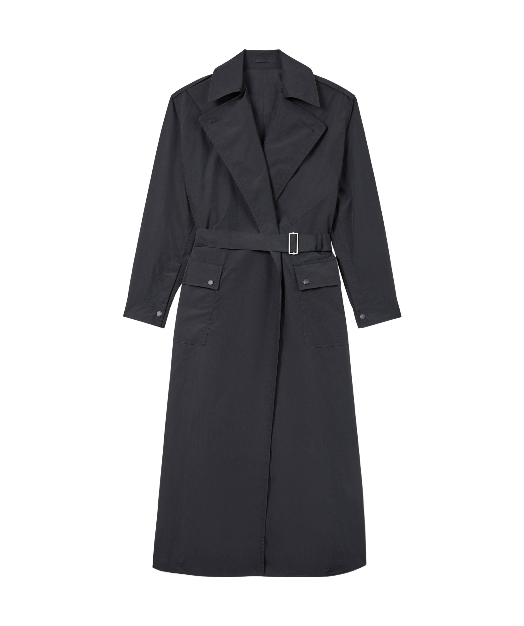 Kenzo Lapel Long-sleeved Windbreaker In Black