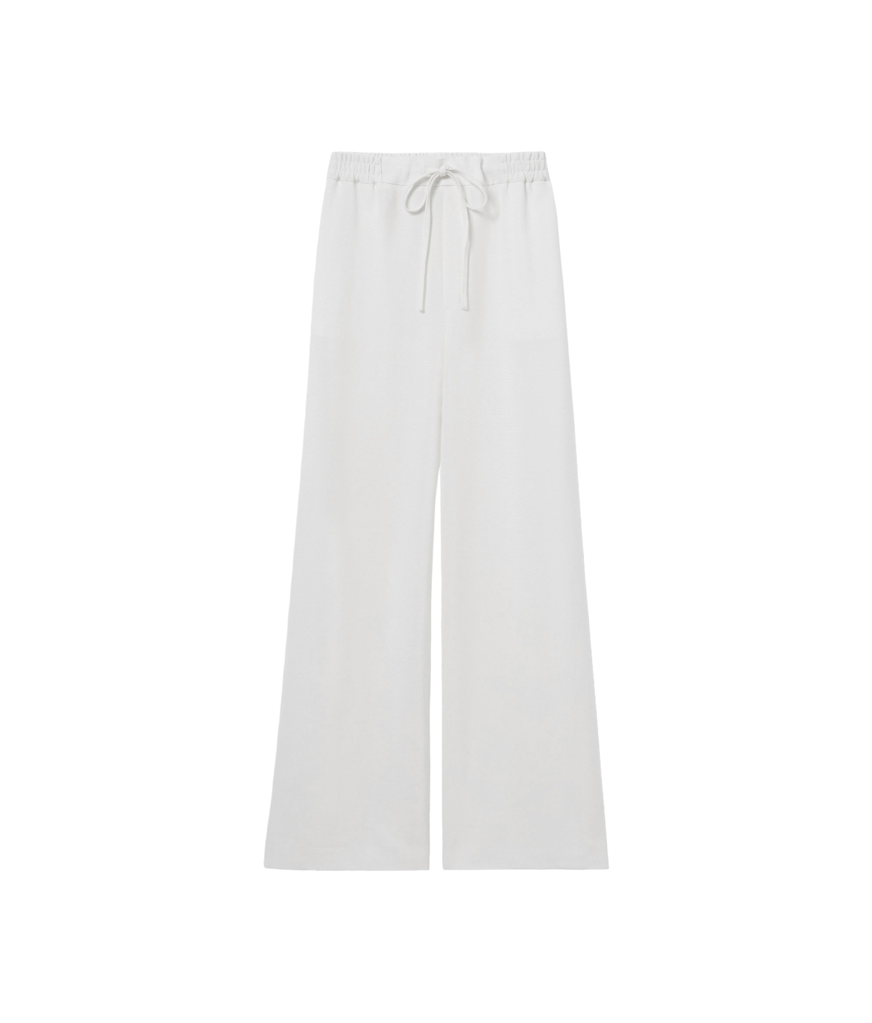 Claudie Pierlot Womens Naturels Drawstring-waist Straight-leg Woven Trousers