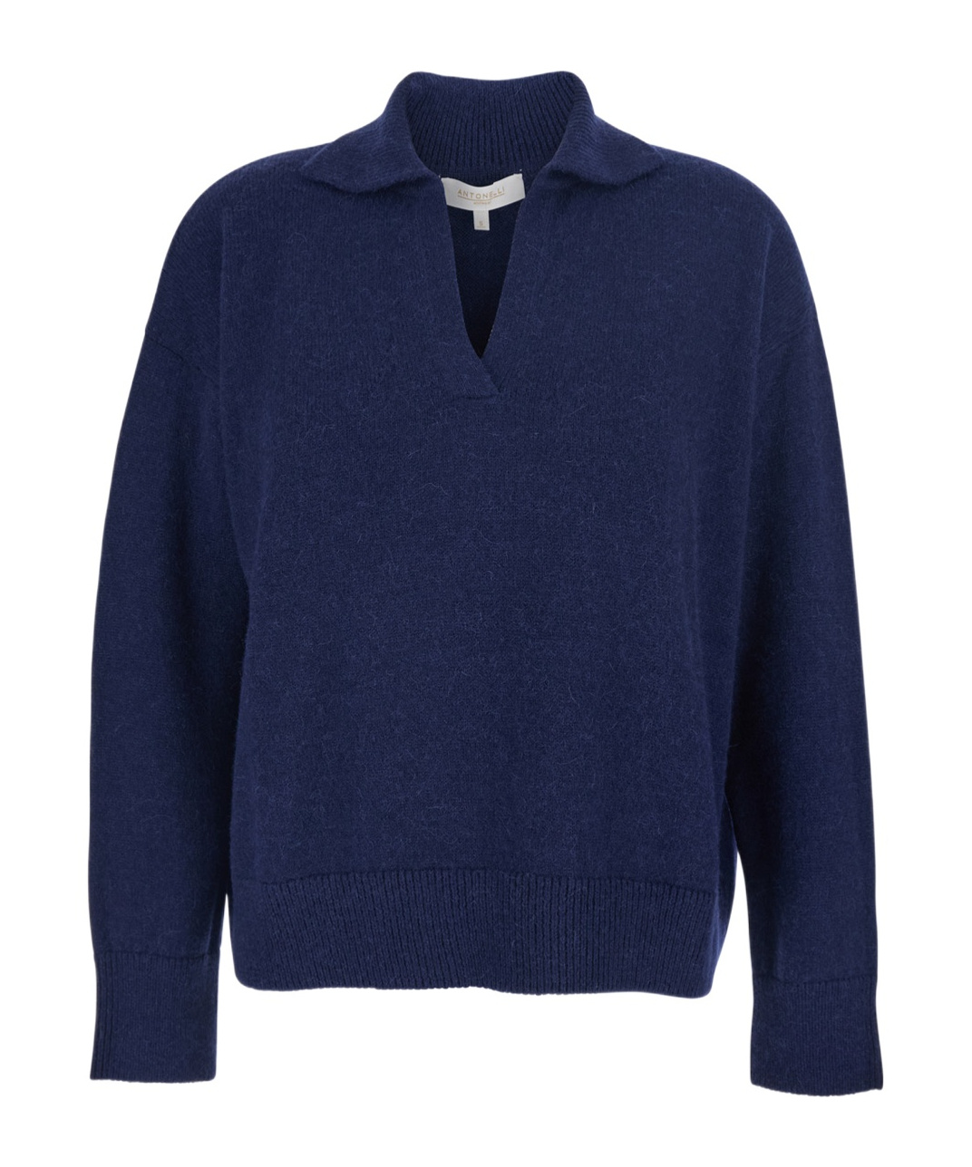 Antonelli V-neck Long-sleeve Knitted Sweater In Multi