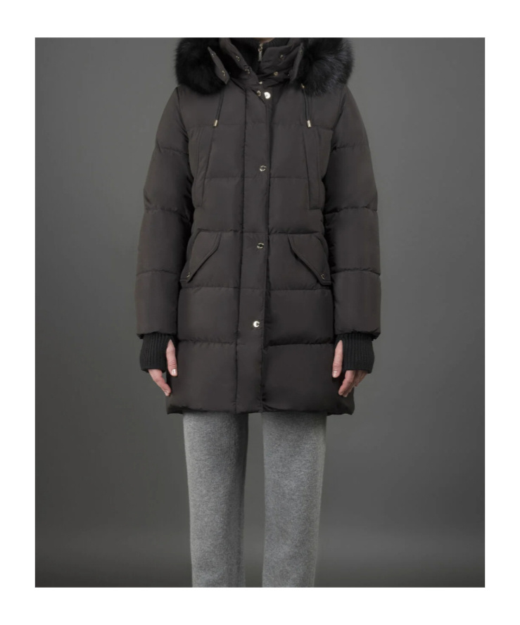 Moorer Hooded Technical Coat In Black