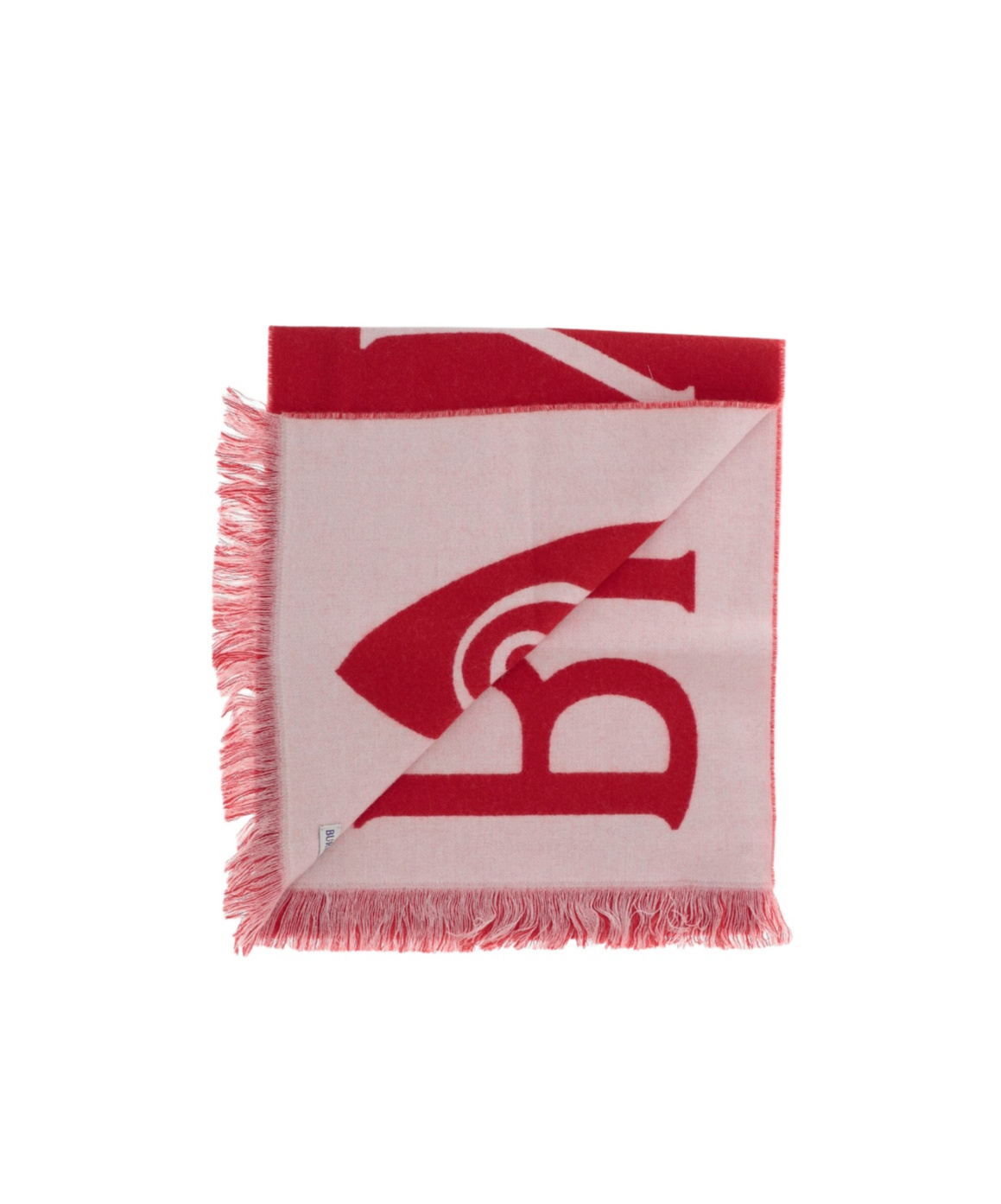 Burberry Logo-jacquard Scarf In Red