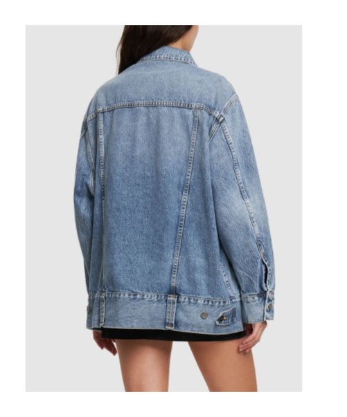KHAITE LONG-SLEEVED DENIM COAT