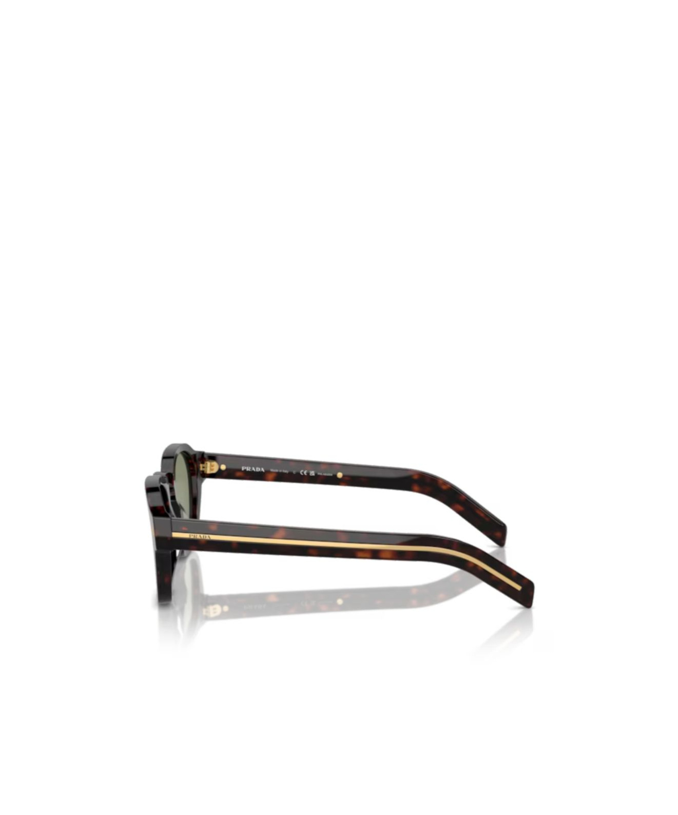 Prada Sunglasses With Iconic Metal Plaque In Gray