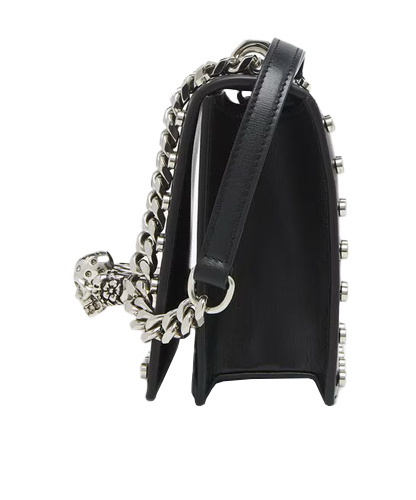 Alexander Mcqueen Jewelled Satchel Mit Nietenverzierung Für Damen In Schwarz In Black