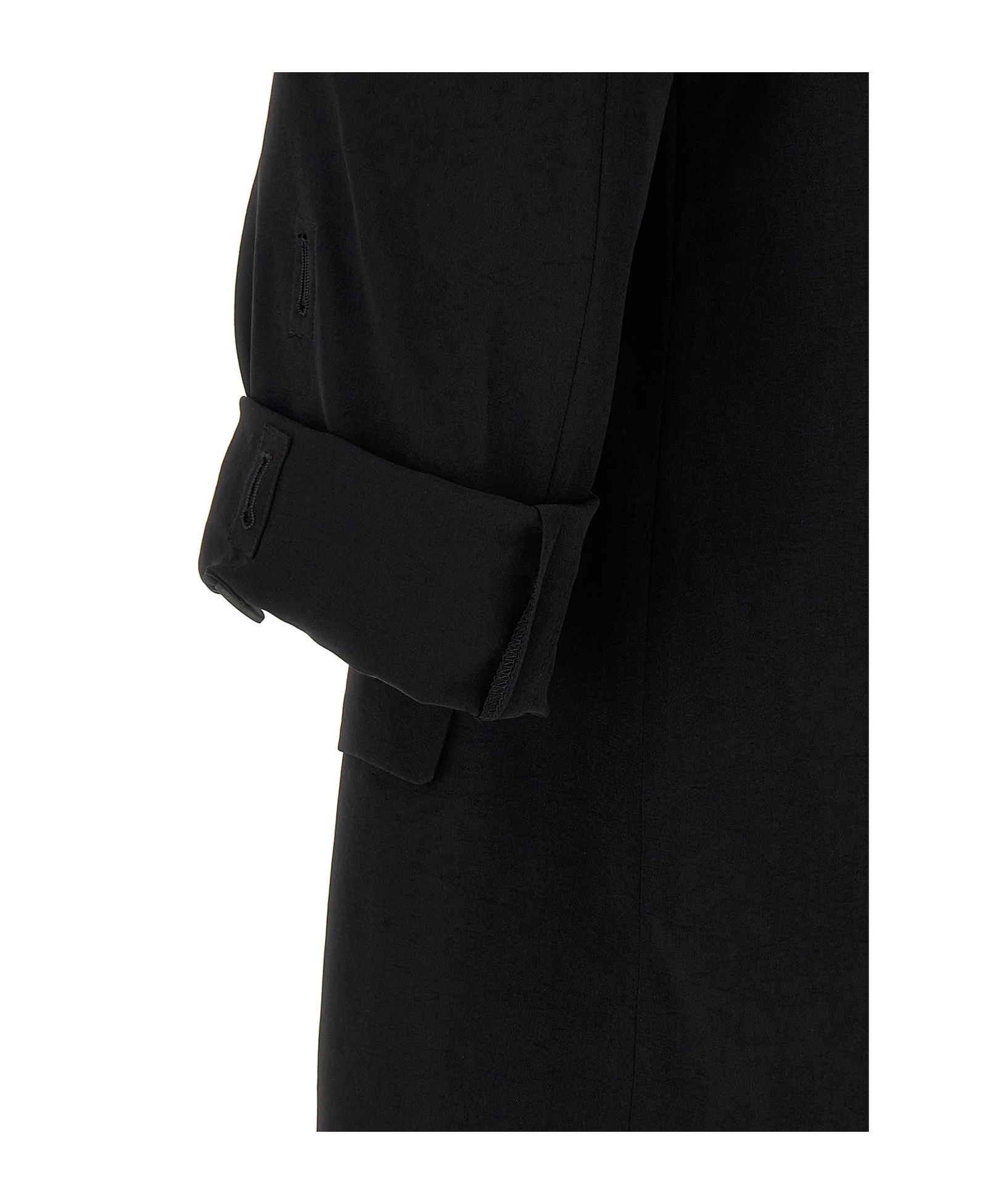 Yohji Yamamoto Asymmetrical Blazer Longline Notched Lapels In Black