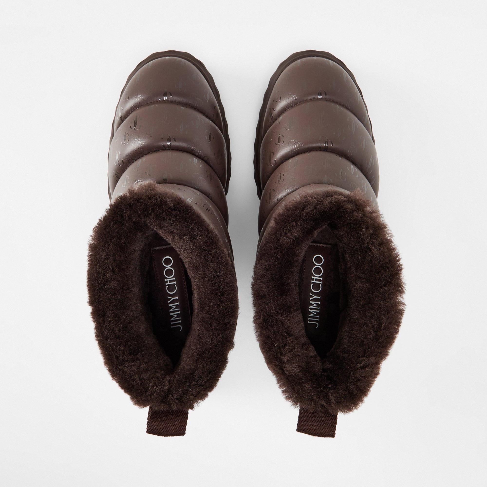 Jimmy Choo Solid Color Snow Boots In Black