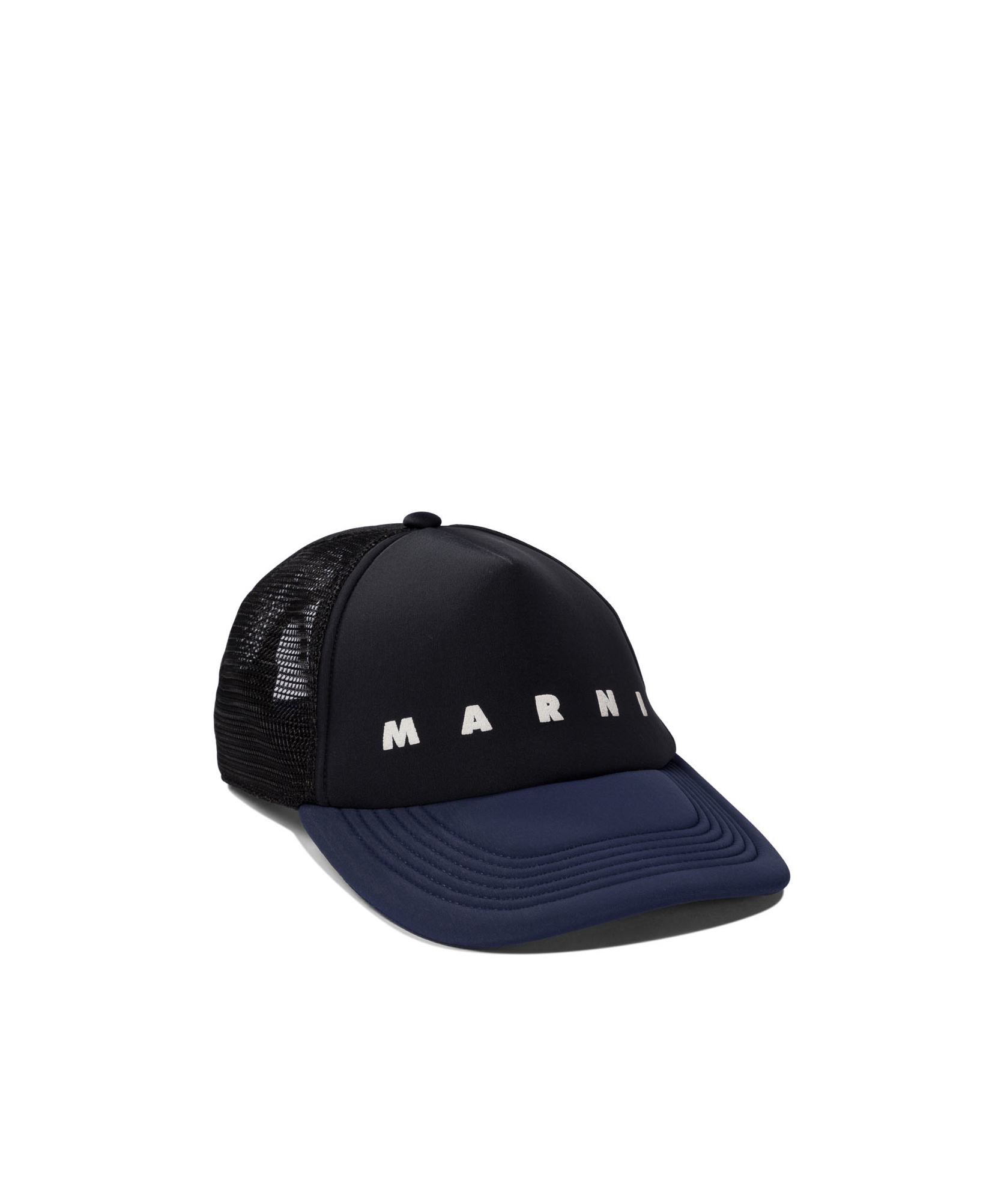 Marni Baseball Cap With Brim Brim In Black