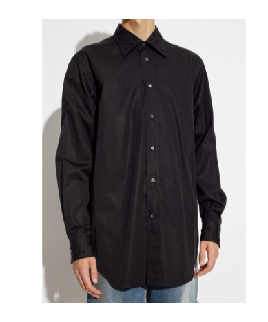 Alexander Mcqueen Long-sleeved Shirt In Black