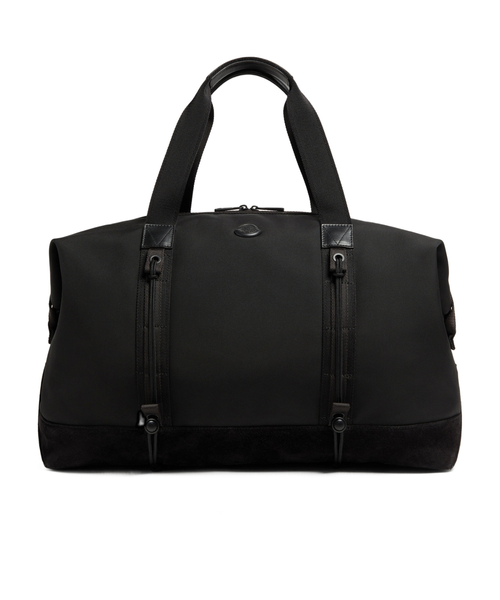 Moncler Panelled Canvas Holdall In Black