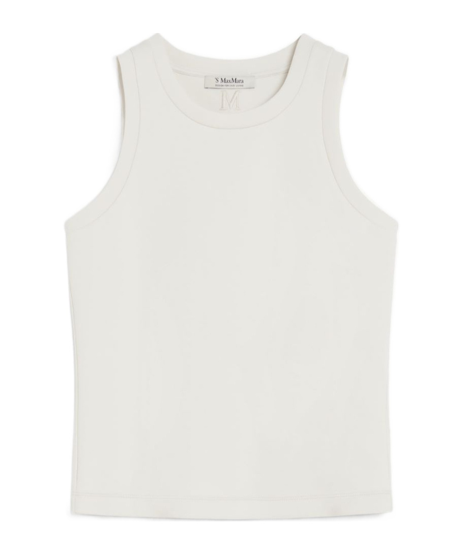 Max Mara Regular-fit Scuba Jersey Top In True Color