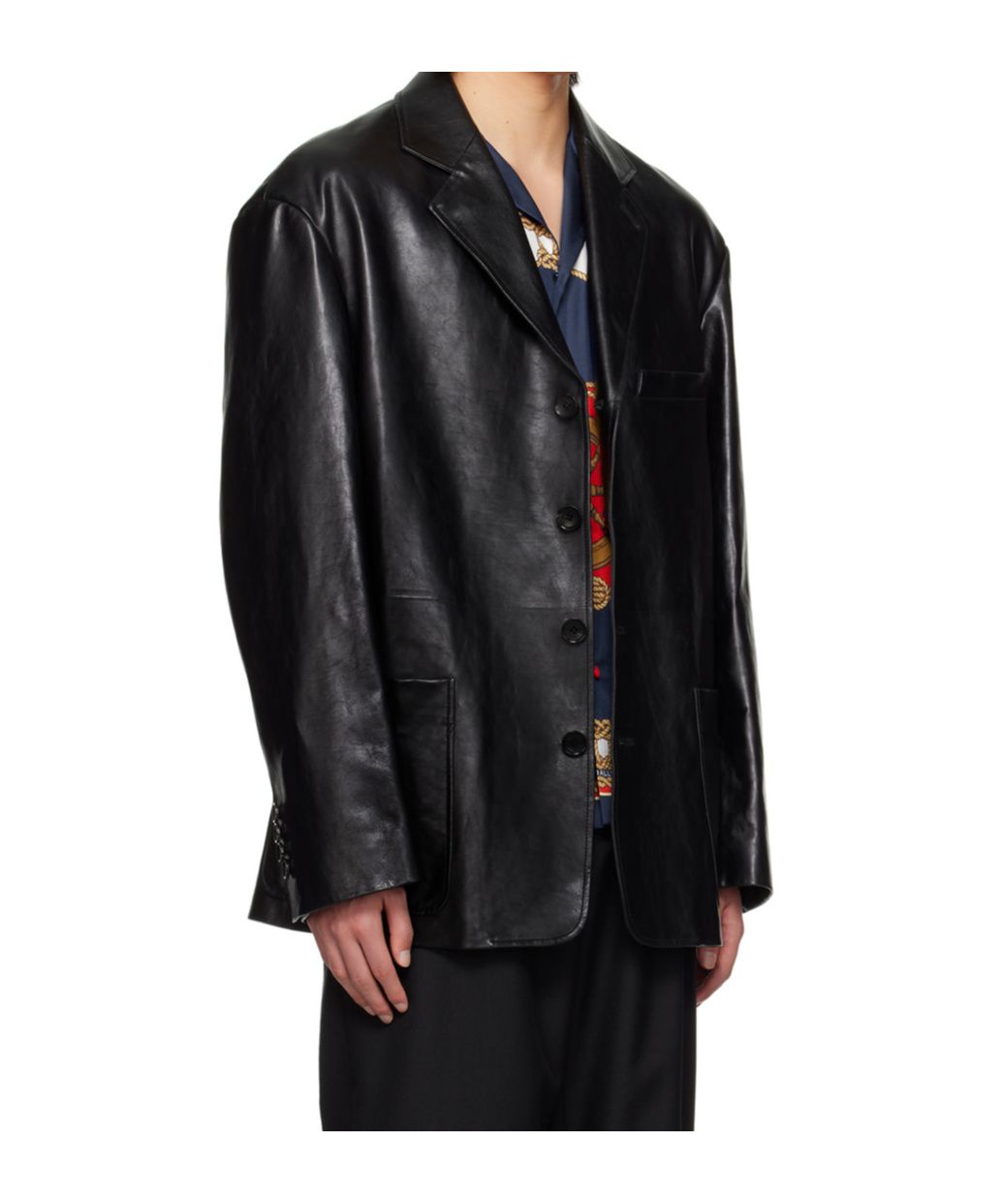Bally Long Sleeve Leather Jacket