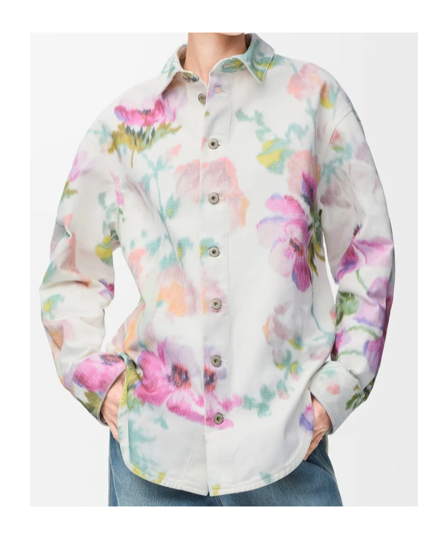 Loewe Floral-print Button-down Overshirt