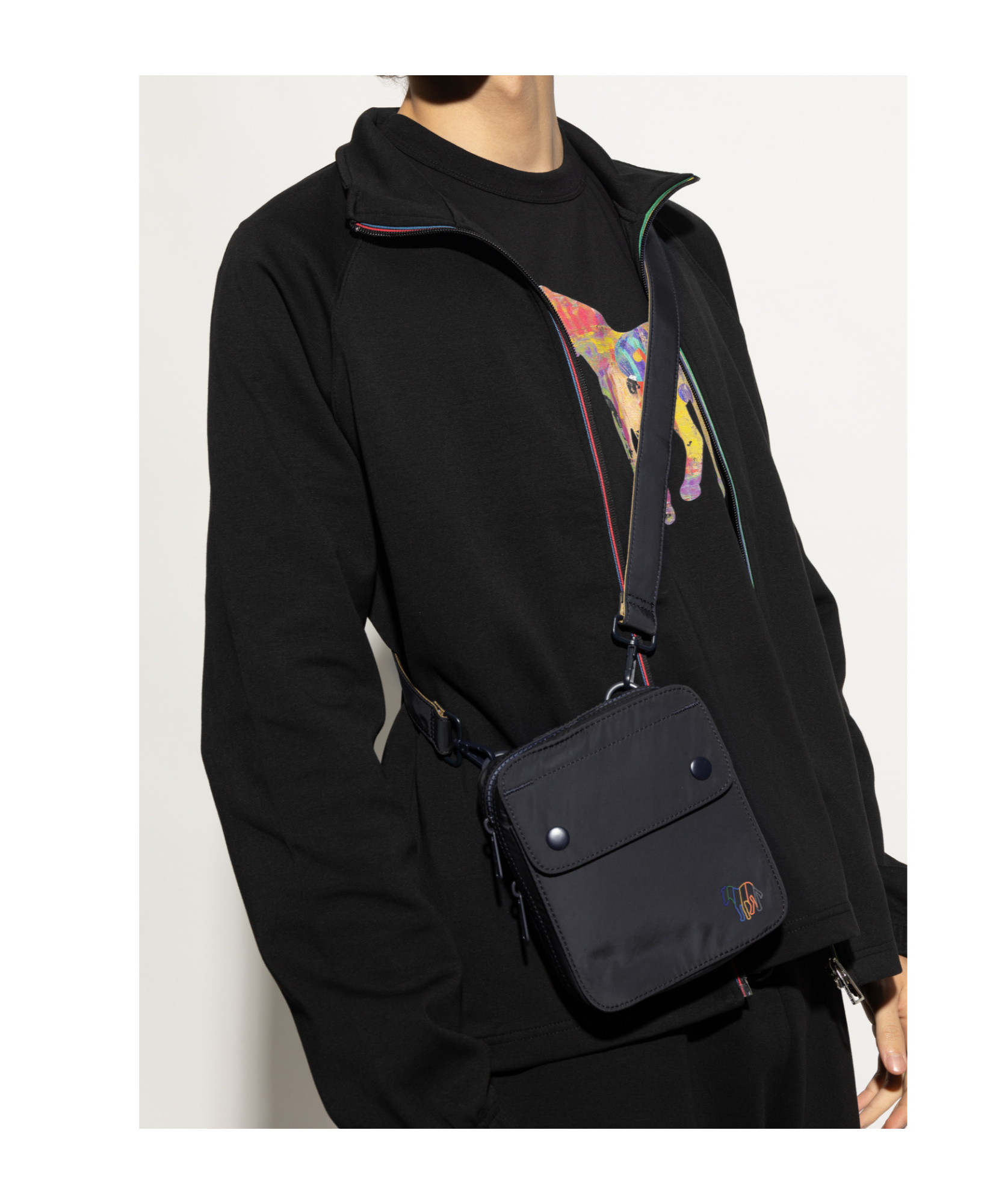 PS BY PAUL SMITH ZEBRA MESSENGER BAG