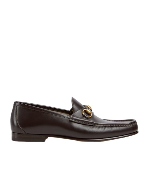 Gucci Horsebit Leather Loafers In Brown