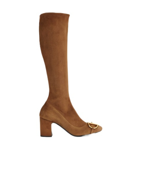 Gucci Women's Half Horsebit Boots In Brown