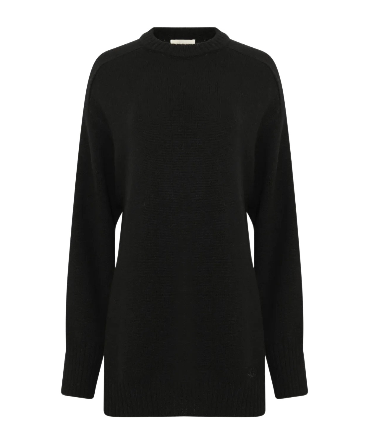 Loulou Studio Round-neck Pullover Sweater In Black