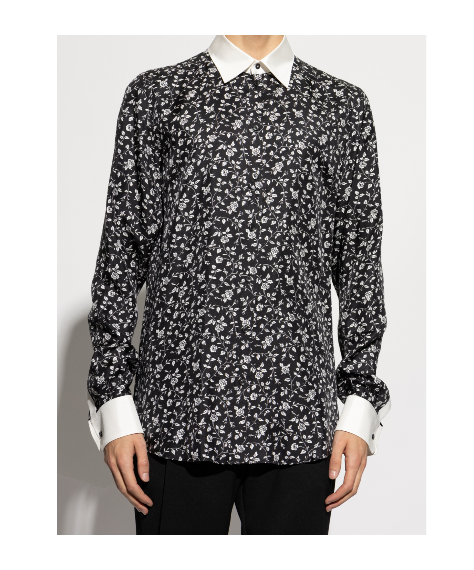 DOLCE & GABBANA DOLCE  GABBANA FLORAL PRINTED SHIRT