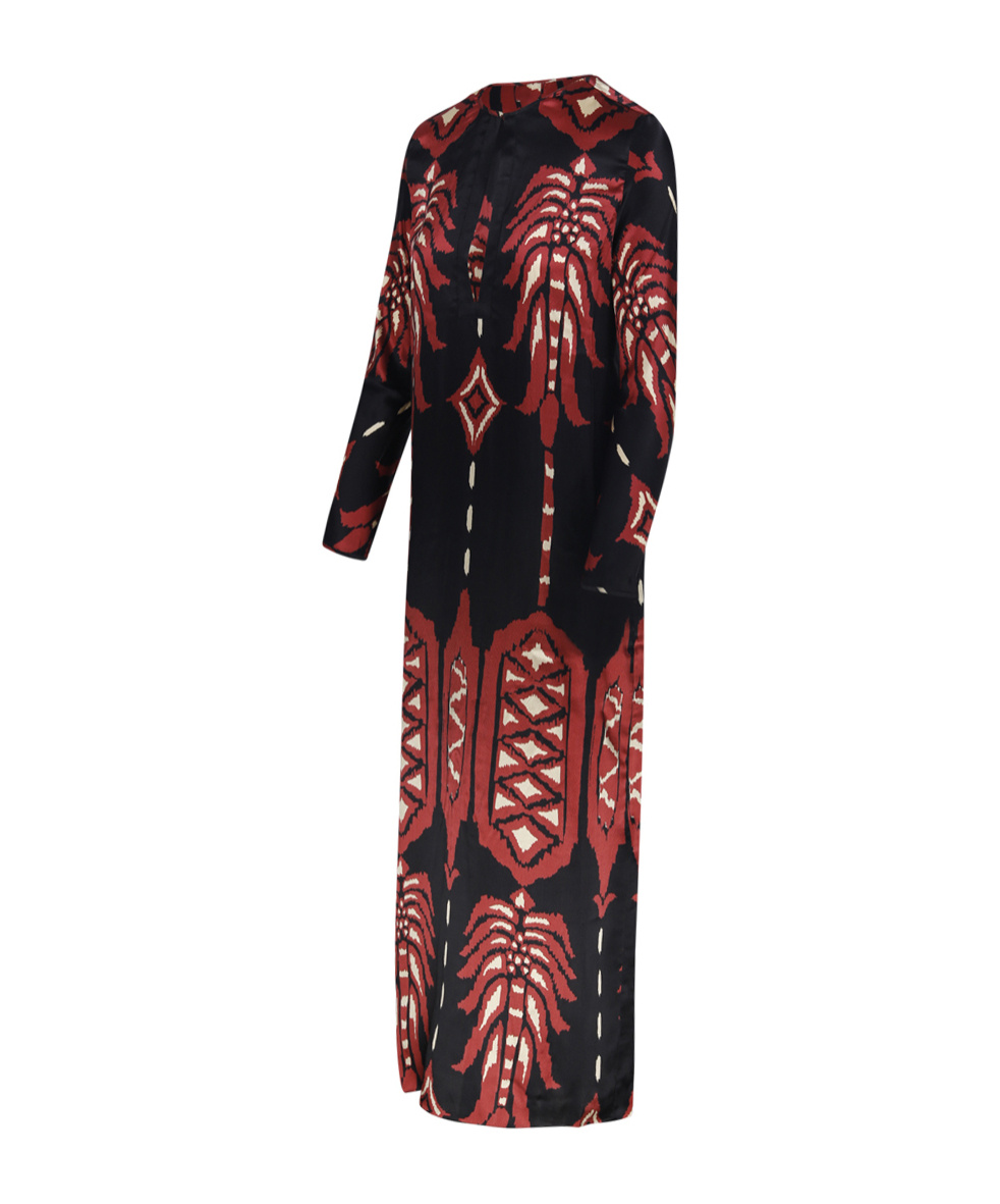 Johanna Ortiz Relics Of Wisdom Printed Maxi Dress In Black