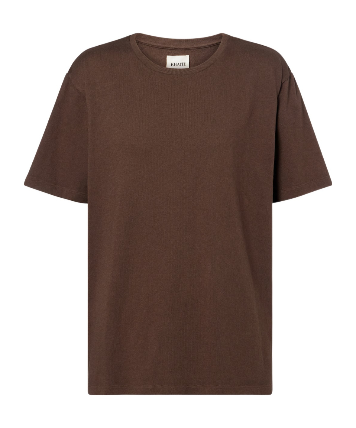 Khaite Mae Cotton Jersey T-shirt In Brown