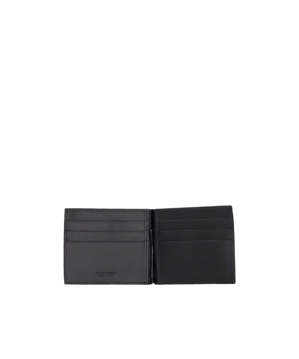 Bottega Veneta Intracciato Piccolo Woven Wrap-around Zipper Wallet In Black