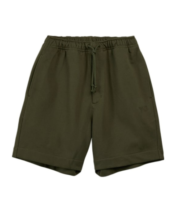 Y-3 Logo-print Jersey Shorts In Green
