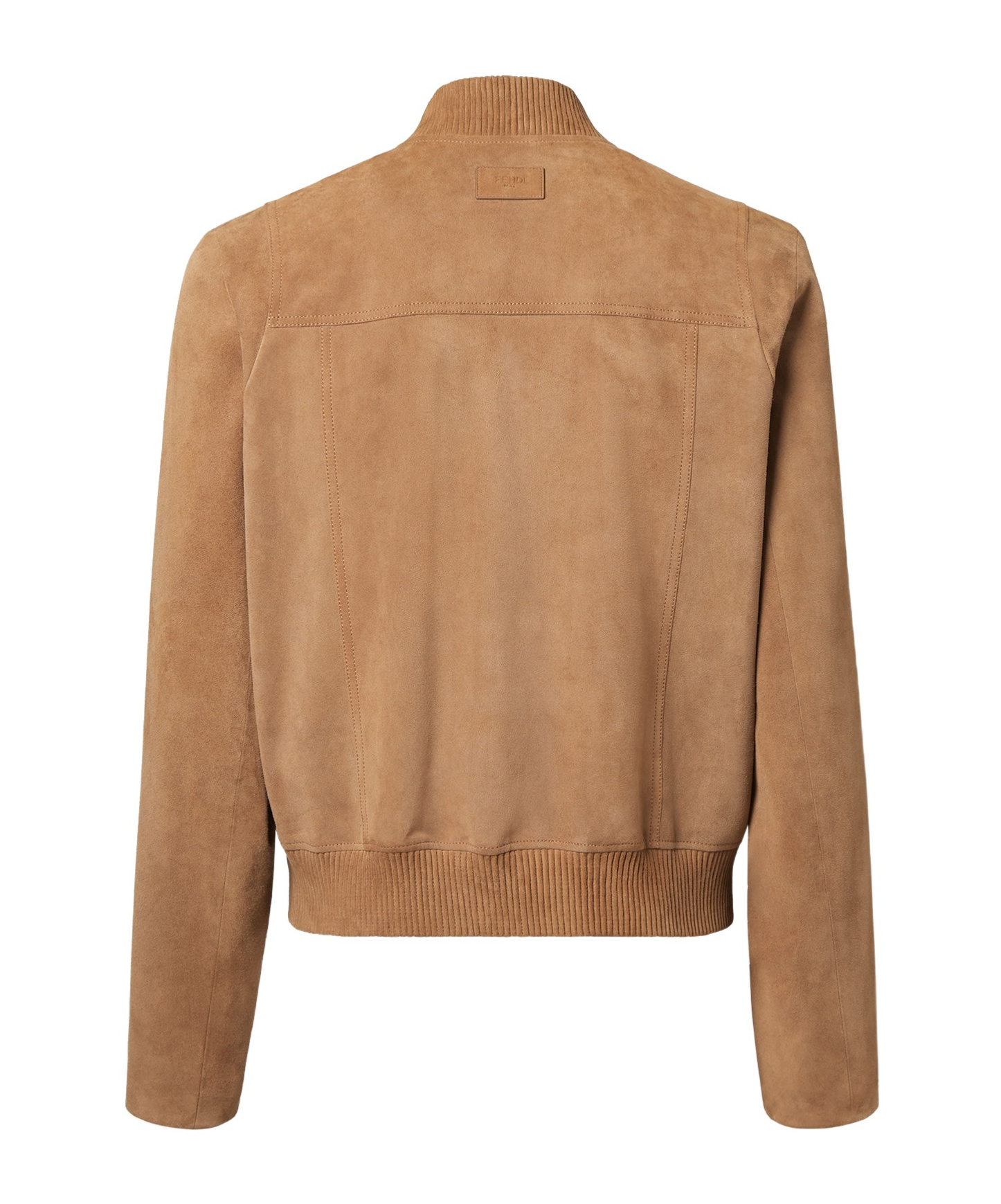 Fendi Brown Suede Blouson In Brown