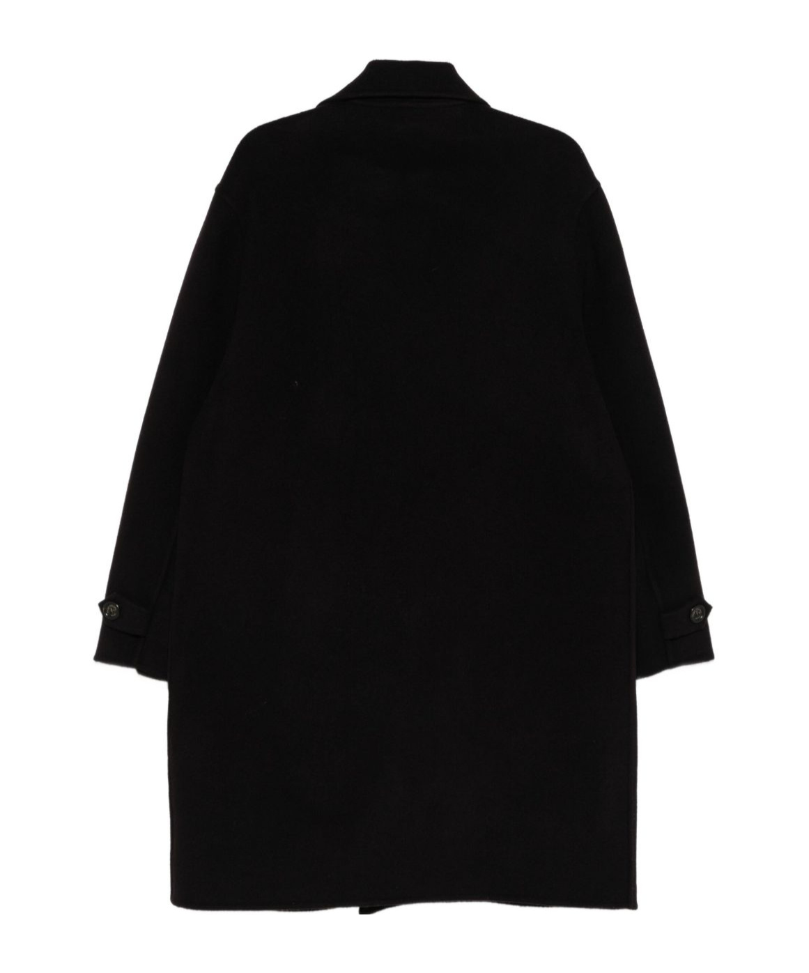 Paolo Pecora Double-breasted Coat In Black