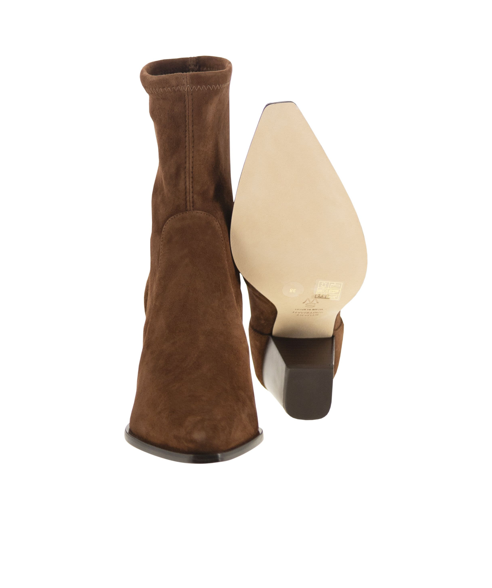 Stuart Weitzman Jolene - Suede Ankle Boots In Brown