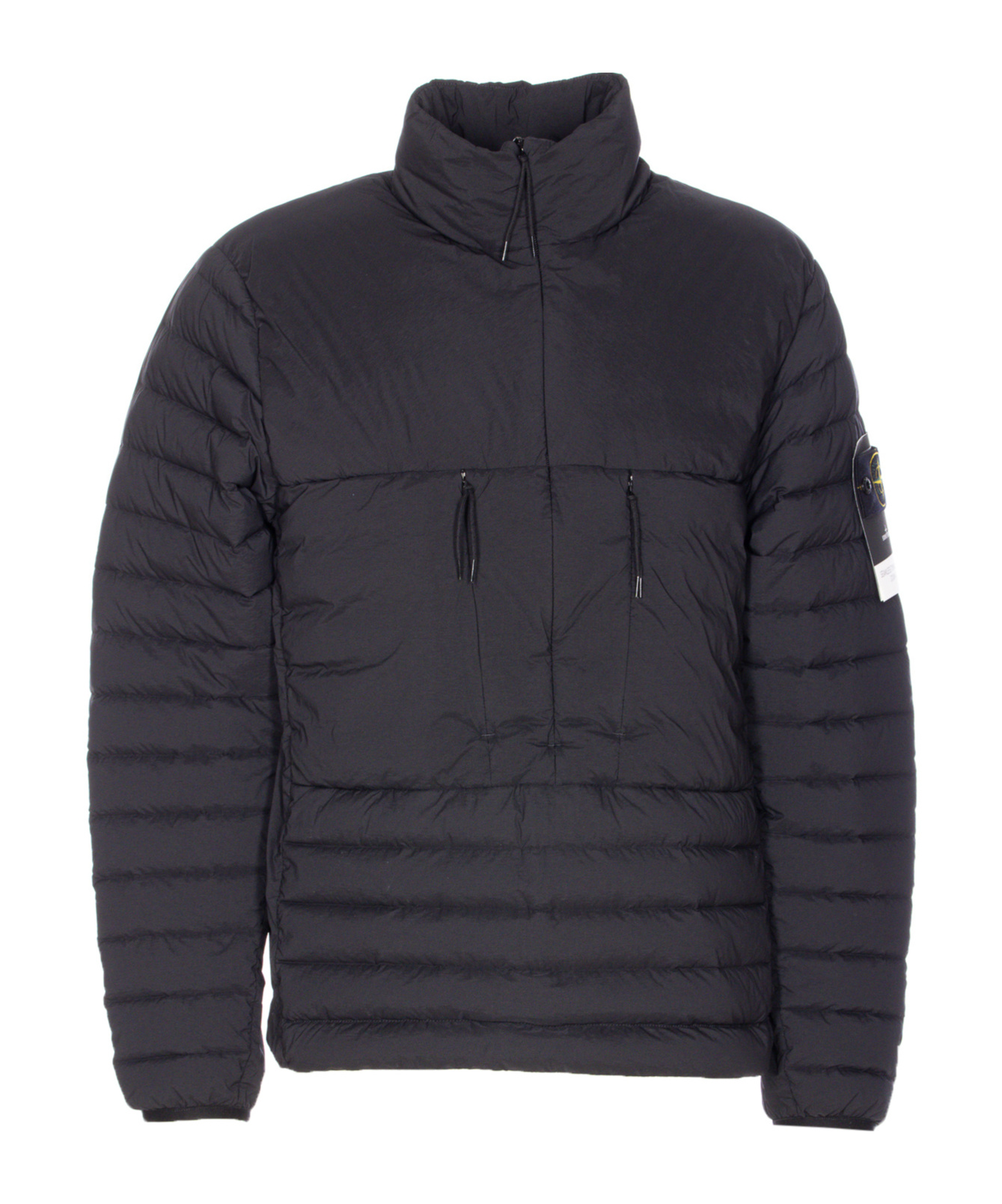 Stone Island Seamless And Anti-drop Hooded Down Jacket Clothing In Black